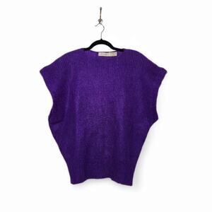 Vintage 80s Cassidy Mohair Blend Sleeveless Sweater Grunge Cobain 90s Oversized